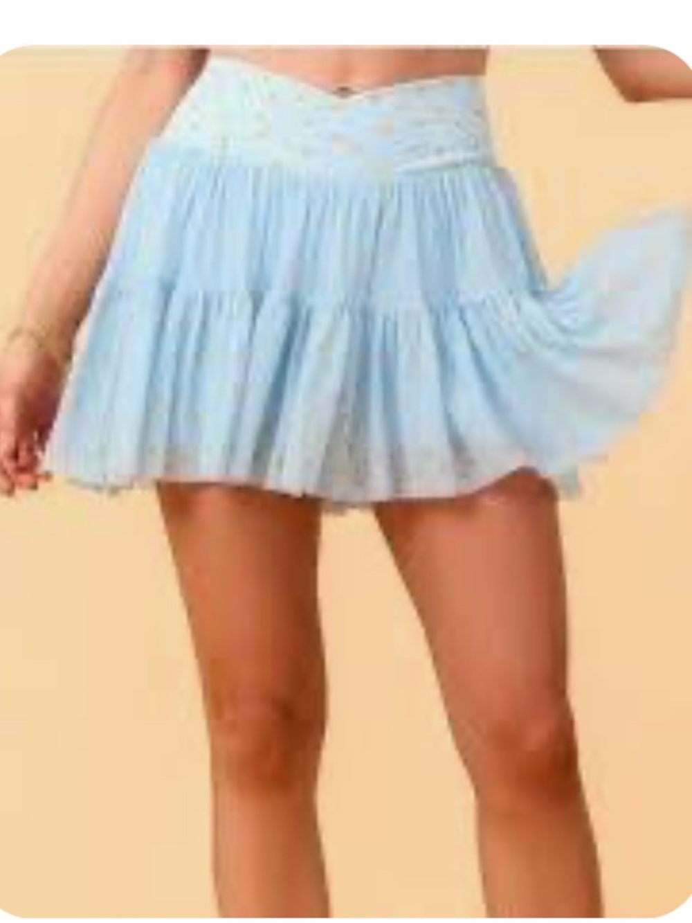 NWOT Blogilates Ballerina blue skirt citrus Size Medium